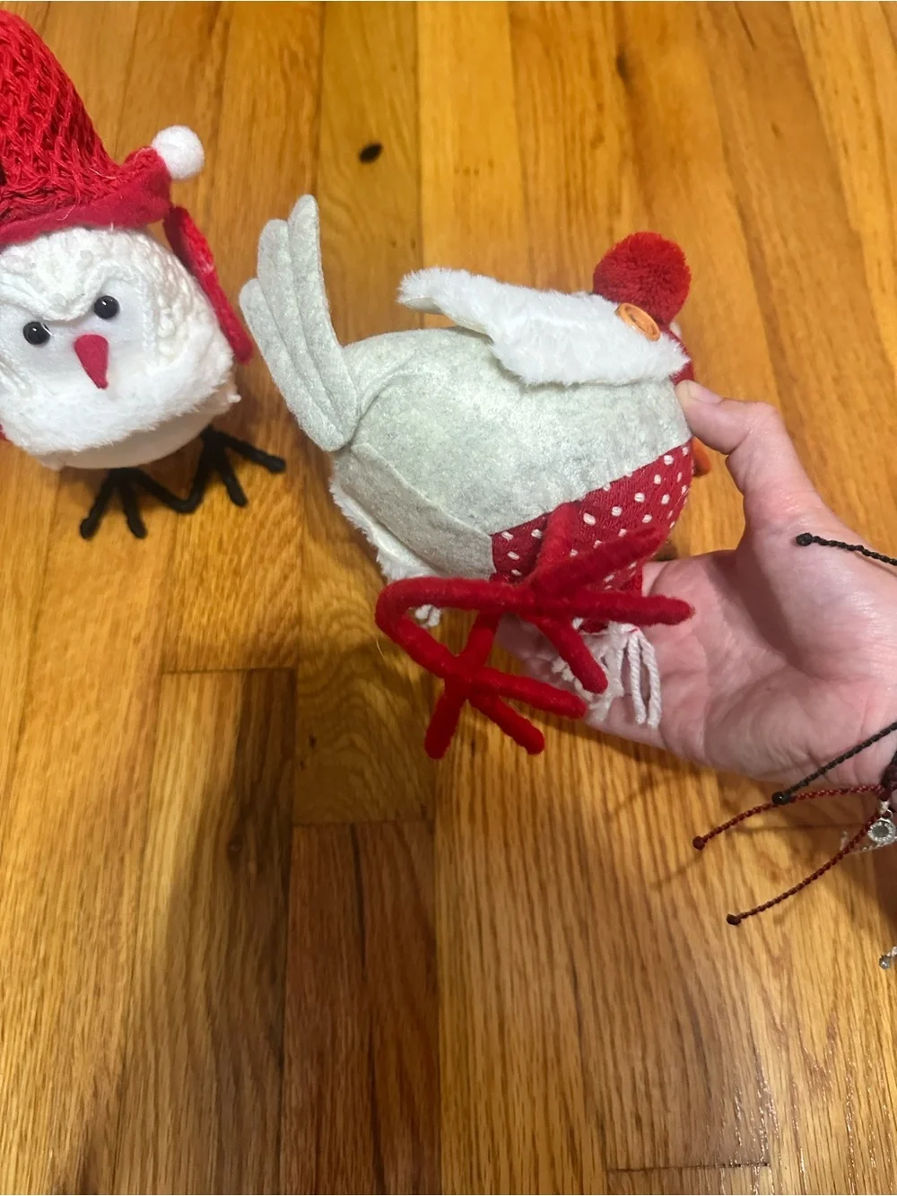 Target collectible Festive Red & White Holiday Bird Figurines - Set of 2